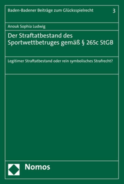Der Straftatbestand des Sportwettbetruges gemäß § 265c StGB