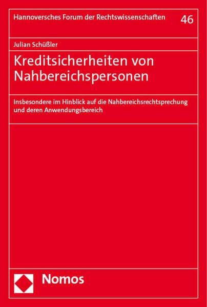 Kreditsicherheiten von Nahbereichspersonen