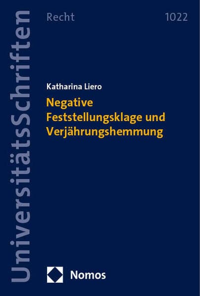 Negative Feststellungsklage und Verjährungshemmung
