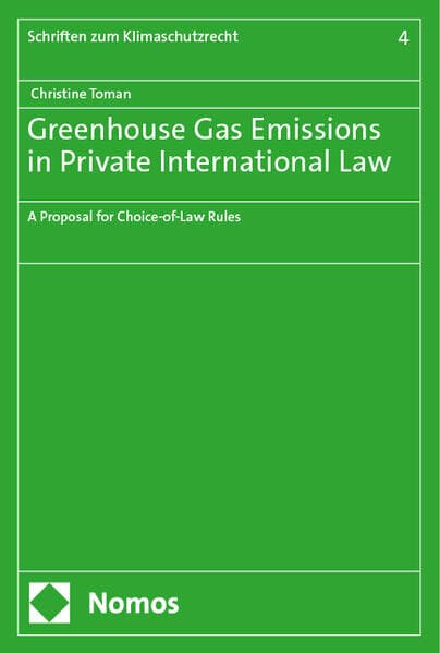 Greenhouse Gas Emissions in Private International Law