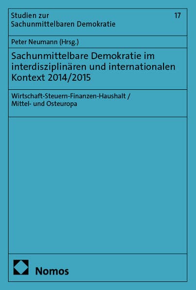 Sachunmittelbare Demokratie im interdisziplinären und internationalen Kontext 2014/2015