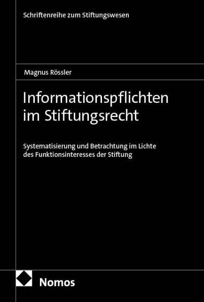 Informationspflichten im Stiftungsrecht