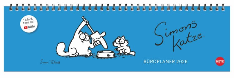 Simons Katze Büroplaner 2026