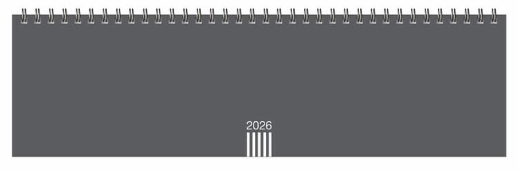 Wochenquerplaner, anthrazit 2026