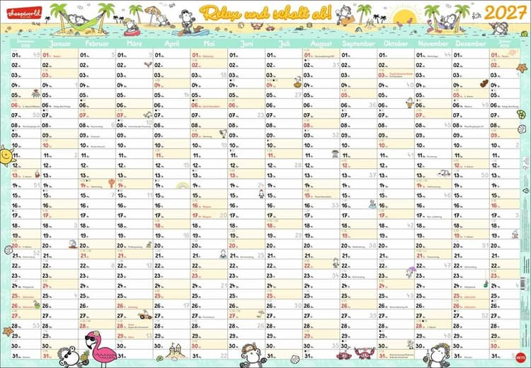 sheepworld Posterplaner 2027