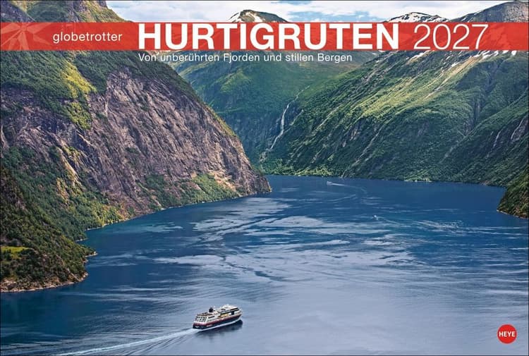 Hurtigruten Globetrotter Kalender 2027 - Von unberührten Fjorden und stillen Bergen