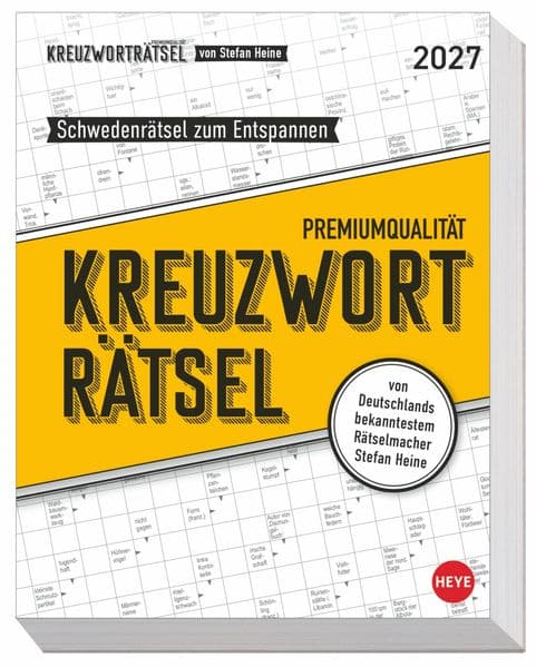 Stefan Heine Kreuzworträtsel Tagesabreißkalender 2027