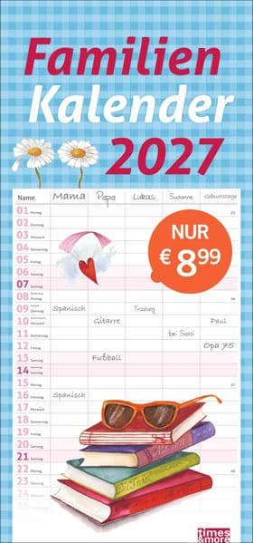times&more Schaffner Familienplaner 2027