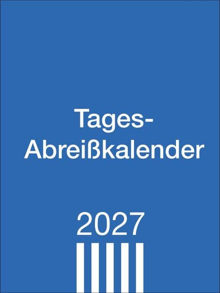 Tagesabreißkalender klein 2027