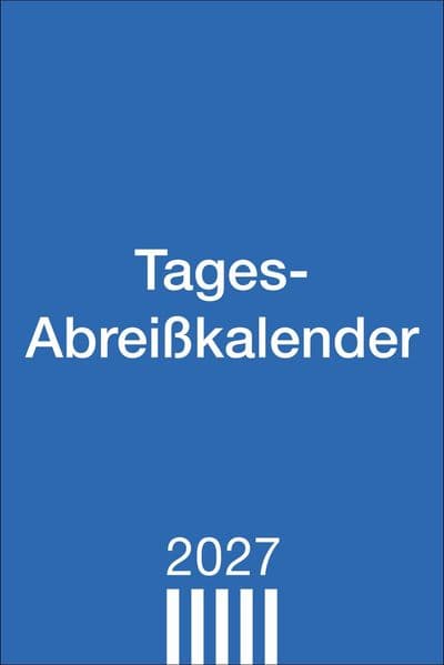 Tagesabreißkalender groß 2027