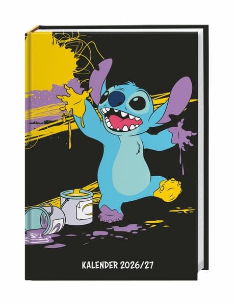 Stitch 17-Monats-Kalenderbuch A5 2027 - 17 Monate. Von August 2026 bis Dezember 2027