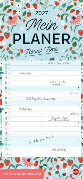 Deko-Mein Planer Flower Time 2027