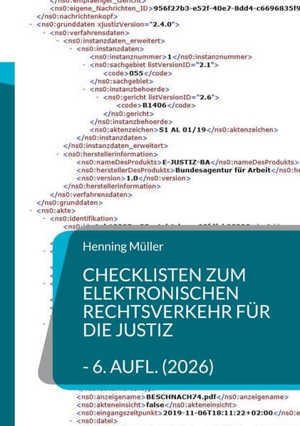 Checklisten zum elektronischen Rechtsverkehr für die Justiz