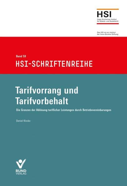 Tarifvorrang und Tarifvorbehalt