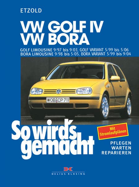 VW Golf IV 9/97-9/03, Bora 9/98-5/05, Golf IV Variant 5/99-5/06, Bora Variant 5/99-9/04