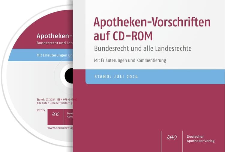 Apotheken-Vorschriften auf CD-ROM V2/2024