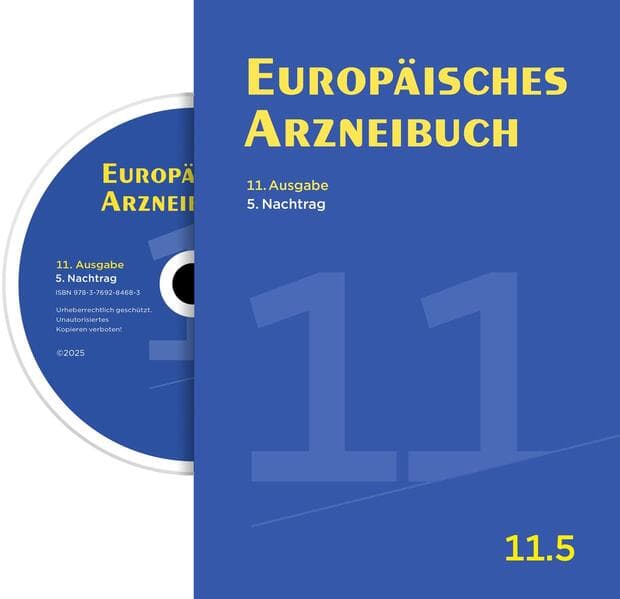 Europäisches Arzneibuch Digital, 11. Ausgabe, 5. Nachtrag