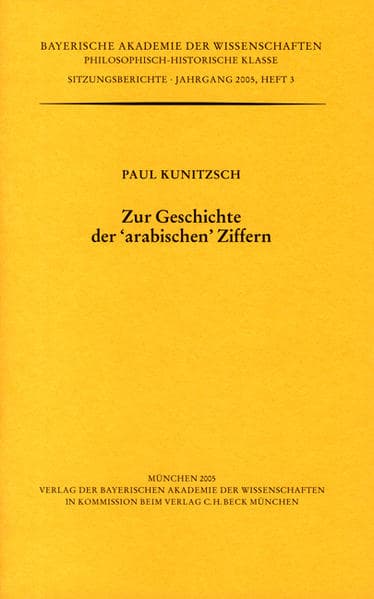 Zur Geschichte der "arabischen" Ziffern