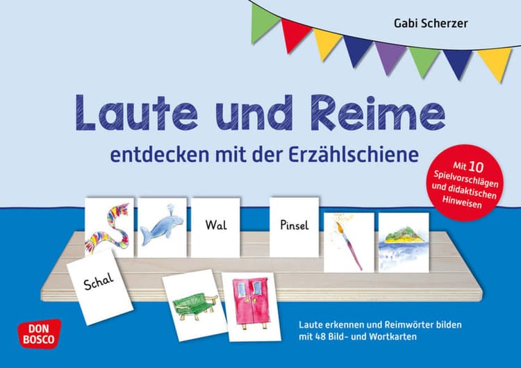 Laute und Reime entdecken mit der Erzählschiene. Erzählschienen-Figurenset