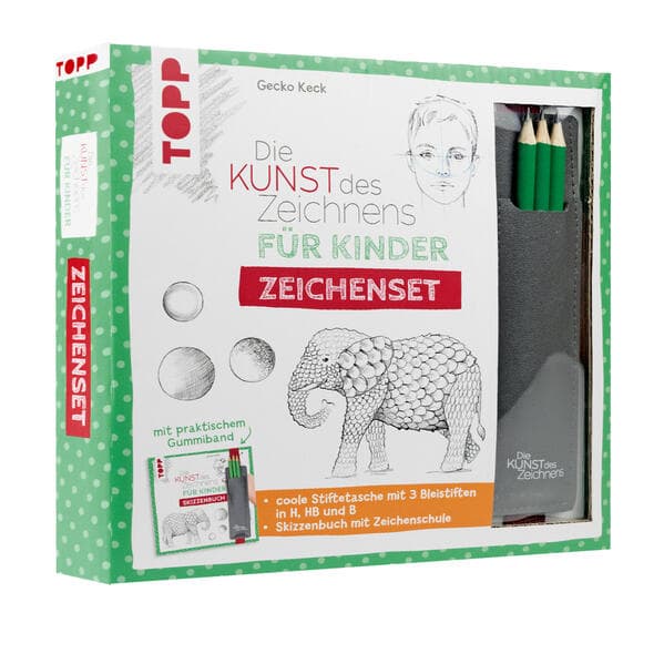Die Kunst des Zeichnens für Kinder Zeichenset