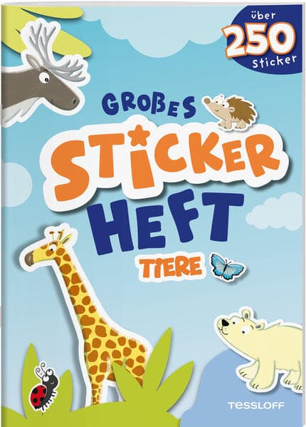Großes Stickerheft. Tiere