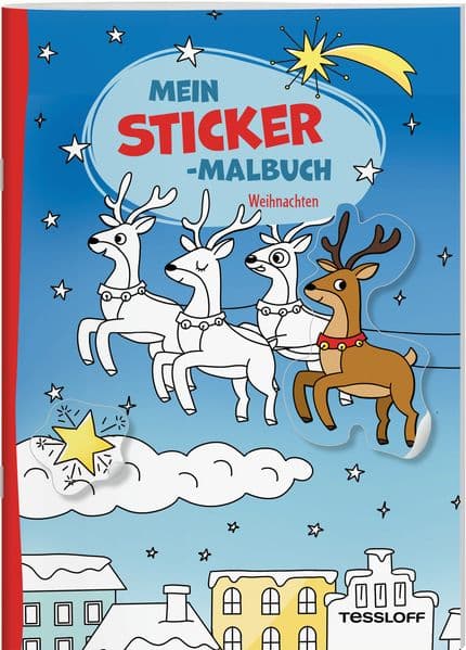 Mein Sticker-Malbuch. Weihnachten