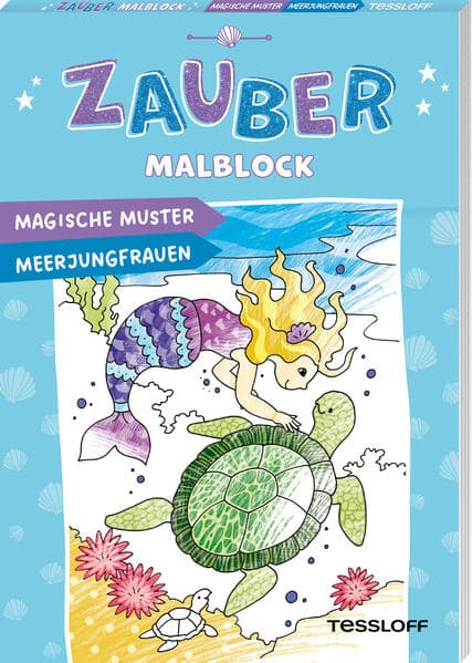 Zaubermalblock. Magische Muster. Meerjungfrauen