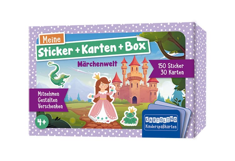 Meine Sticker-Karten-Box - Märchenwelt