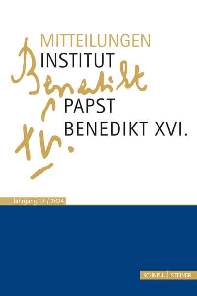 Mitteilungen Institut Papst Benedikt XVI