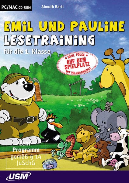 Emil und Pauline auf dem Spielplatz - Lesetraining für die 1. Klasse (CD-ROM)