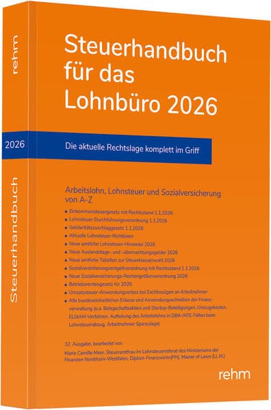 Steuerhandbuch für das Lohnbüro 2026