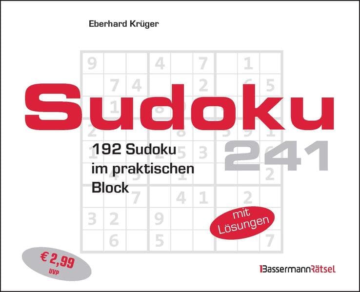 Sudokublock 241 (5 Exemplare à 2,99 €)
