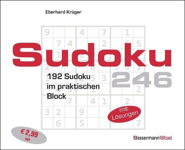 Sudokublock 246 (5 Exemplare à 2,99 €)