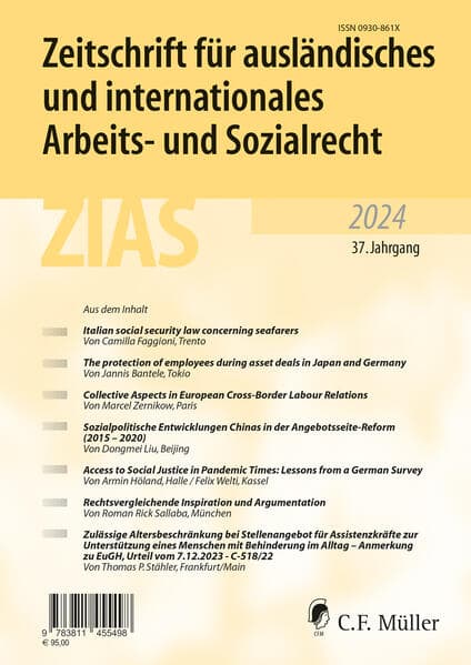Zeitschrift für ausländisches und internationales Arbeits- und Sozialrecht