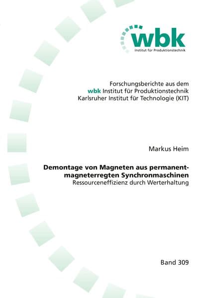 Demontage von Magneten aus permanentmagneterregten Synchronmaschinen