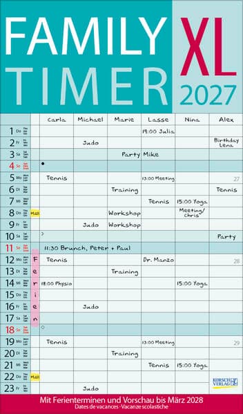 XL Family Timer 2027