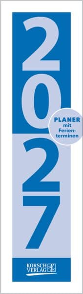 Streifenplaner Mini Blau 2027