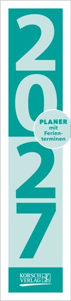Streifenplaner Compact Türkis 2027
