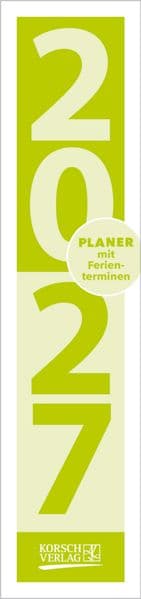 Streifenplaner Compact Grün 2027