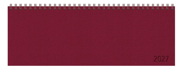 Tischkalender quer Professional Premium 2027 rot