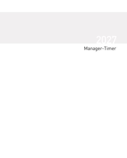Buchkalender Manager-Timer Einlage 2027