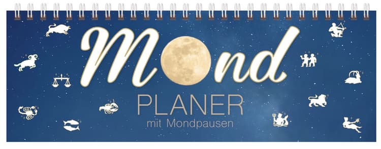 Tischquerkalender Mond 2027