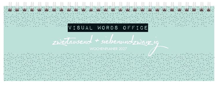 Tischquerkalender Visual Words Office 2027