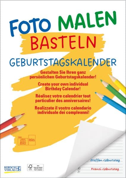 FMB Geburtstagskalender A4