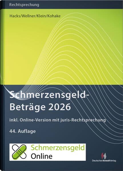 SchmerzensgeldBeträge 2026 (Buch mit Online-Zugang)