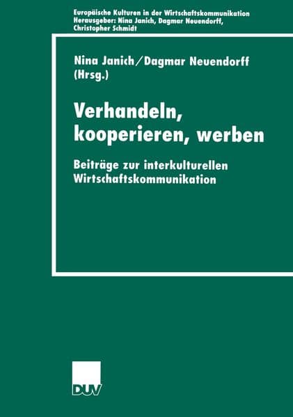 Verhandeln, Kooperieren, Werben