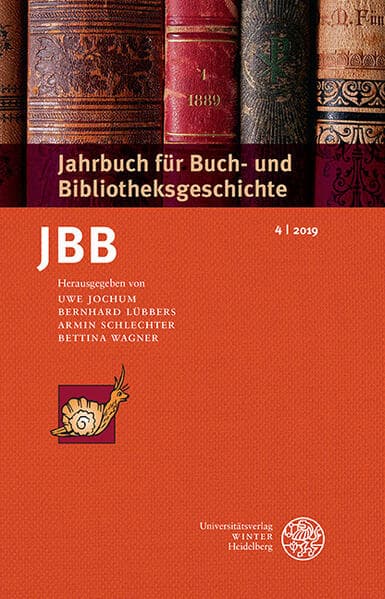 Jahrbuch für Buch- und Bibliotheksgeschichte 4 | 2019
