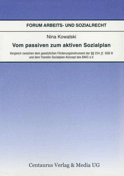 Vom passiven zum aktiven Sozialplan