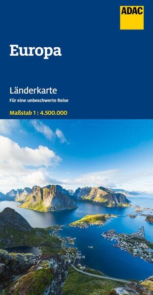 ADAC Länderkarte Europa 1:4,5 Mio