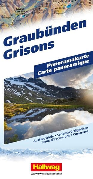 Hallwag Panoramakarte Graubünden